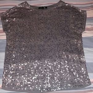 Forever 21 Gray top with sequins